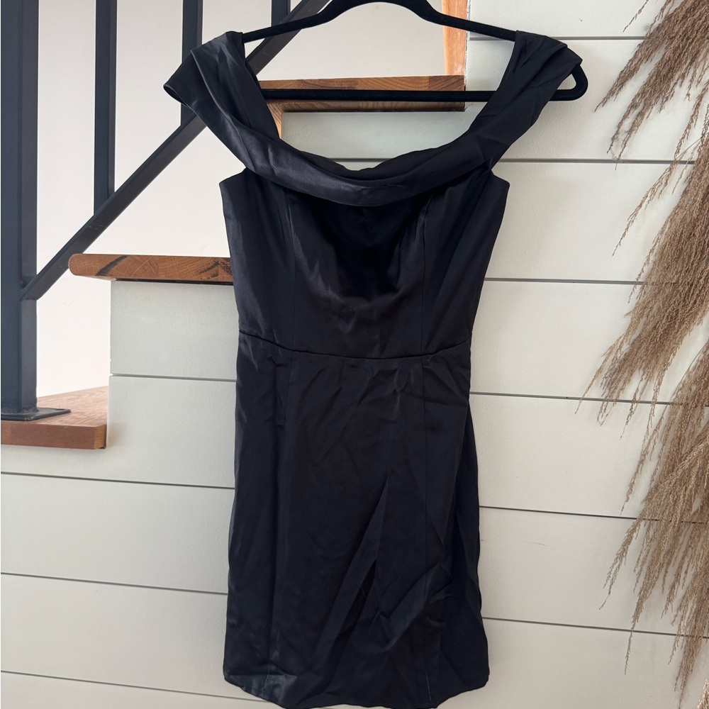 Reformation Black Strapless Dress